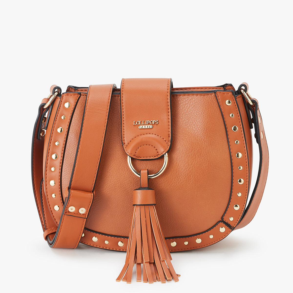 Petit sac bandoulière camel Lano