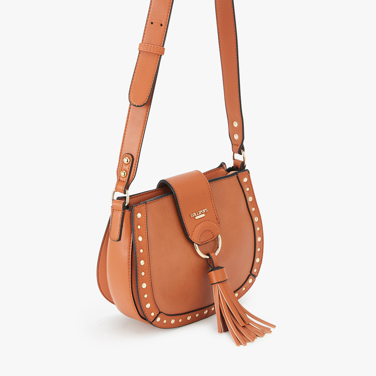 Petit sac bandoulière camel Lano