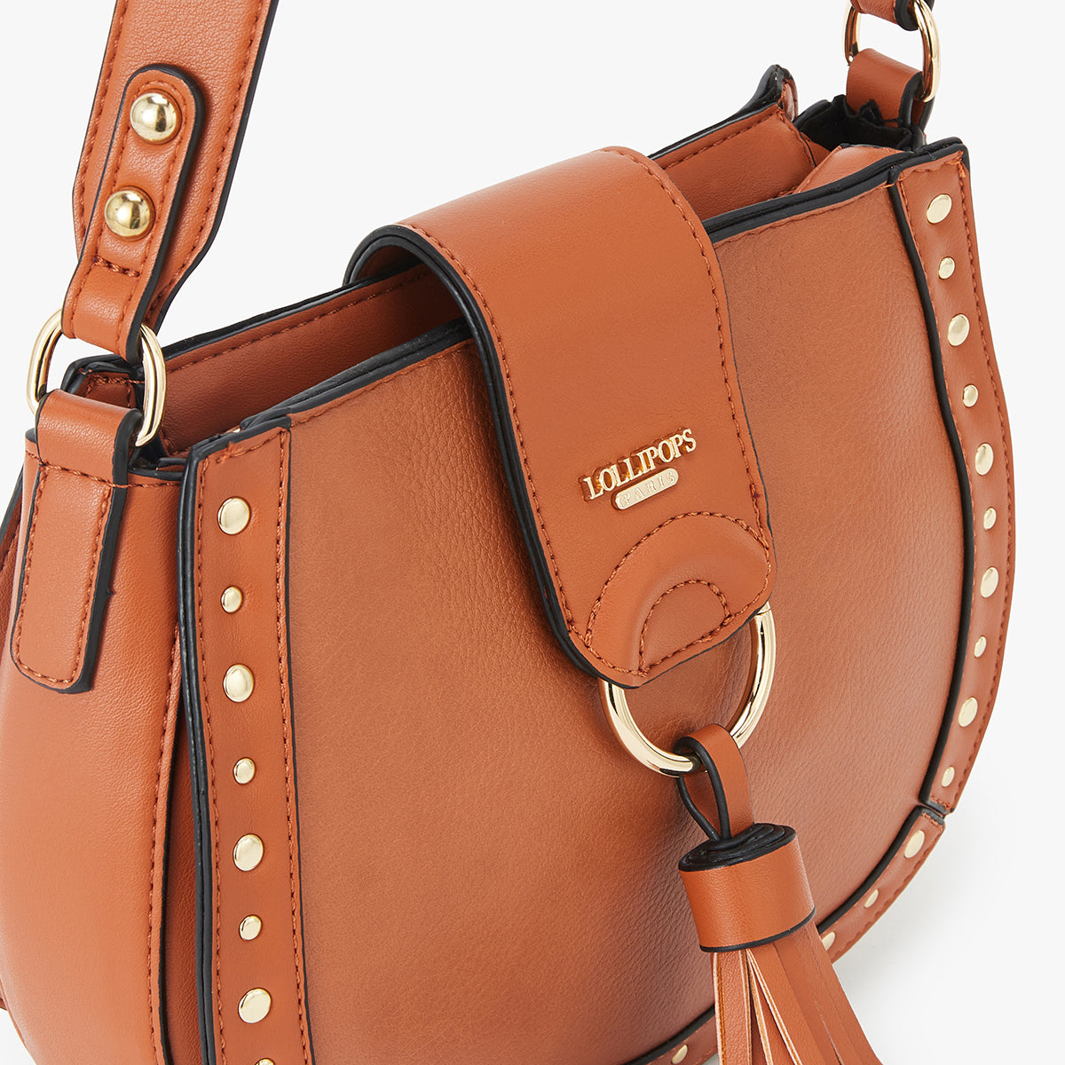 Petit sac bandoulière camel Lano