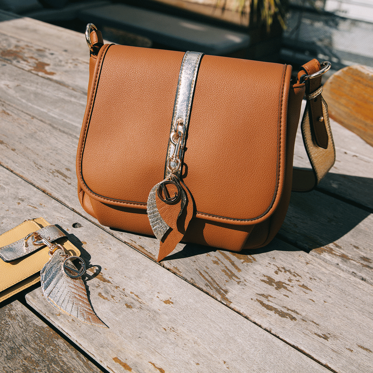 Sac bandoulière beige Lisbonne