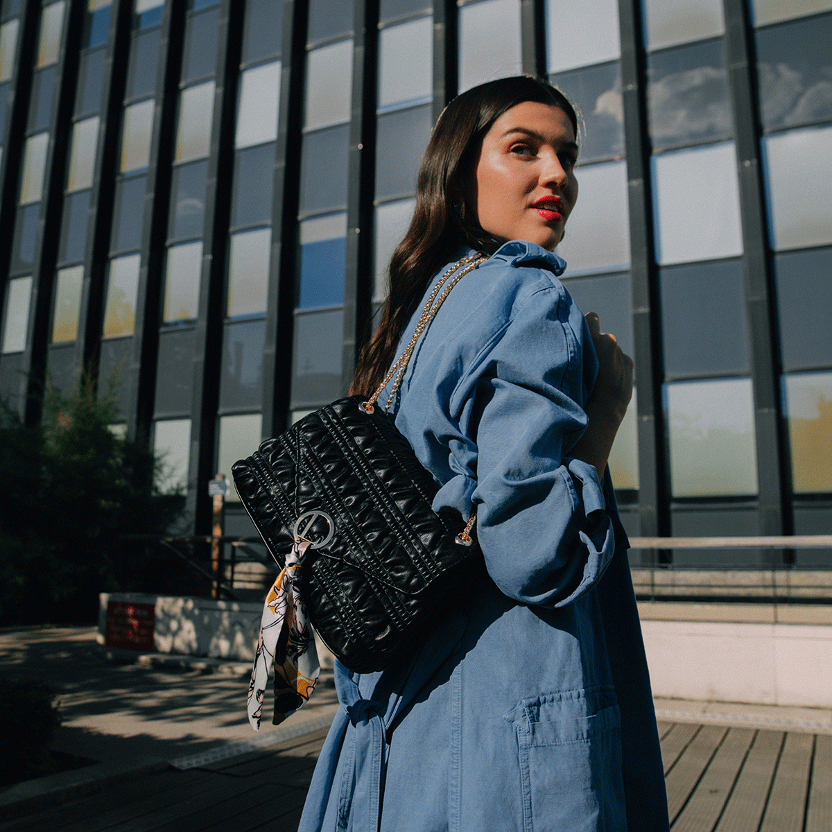 Sac bandoulière Lily noir Lixia