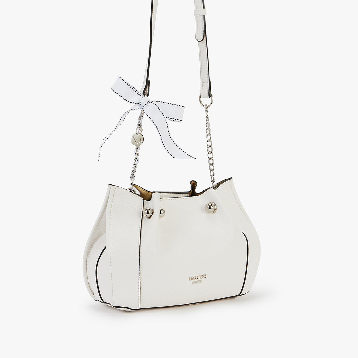 Petit sac bandoulière blanc Loreto