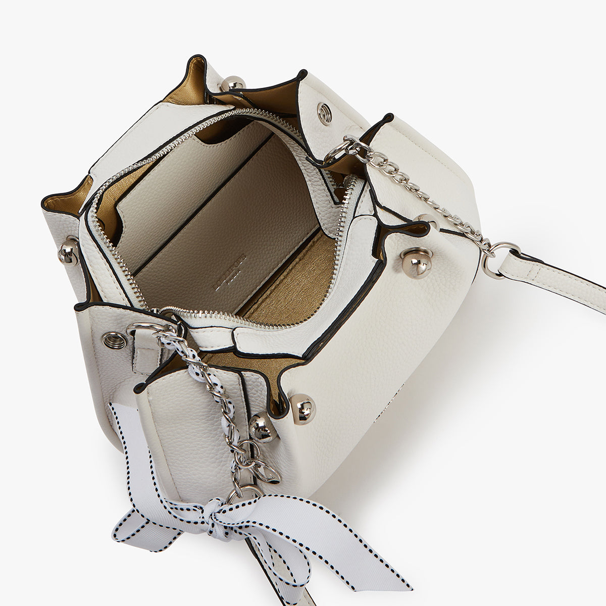 Petit sac bandoulière blanc Loreto