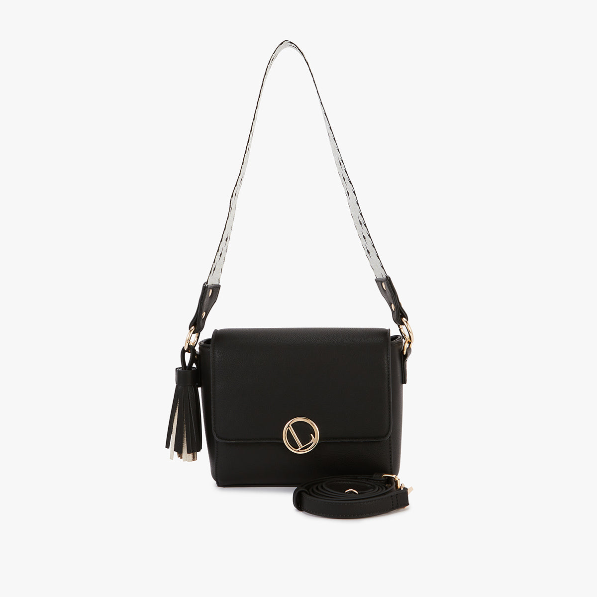 Sac bandoulière noir Letia