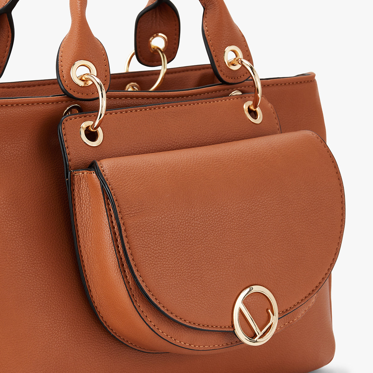 Sac à main beige Letia