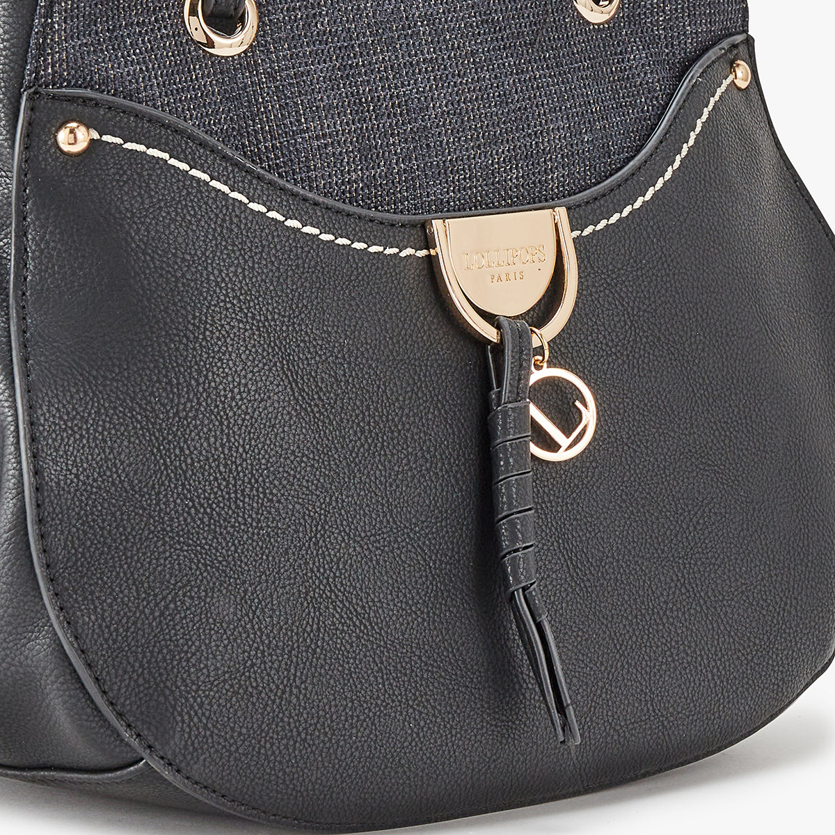 Sac à main noir Livourne