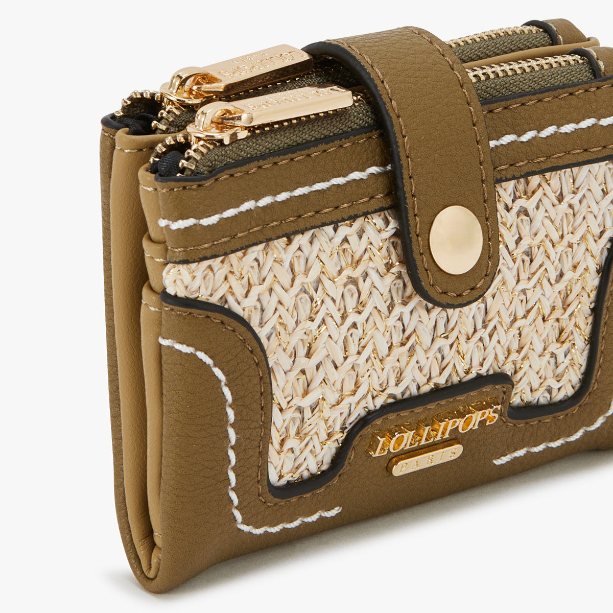 Petit portefeuille kaki Liberia