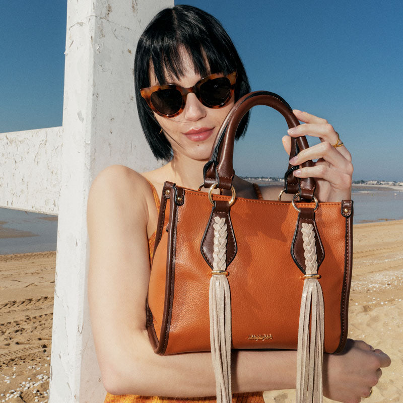 Petit sac à main camel Malawi