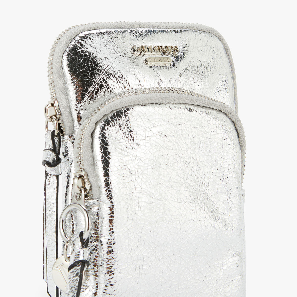 Pochette de téléphone argenté Monticello