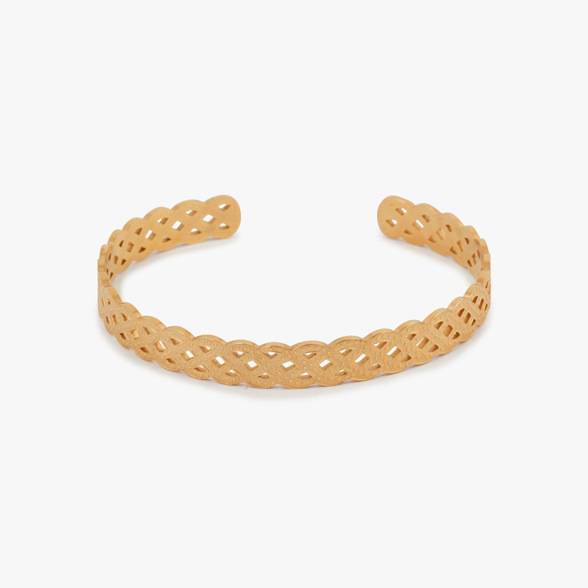 Bracelet manchette en acier inoxydable