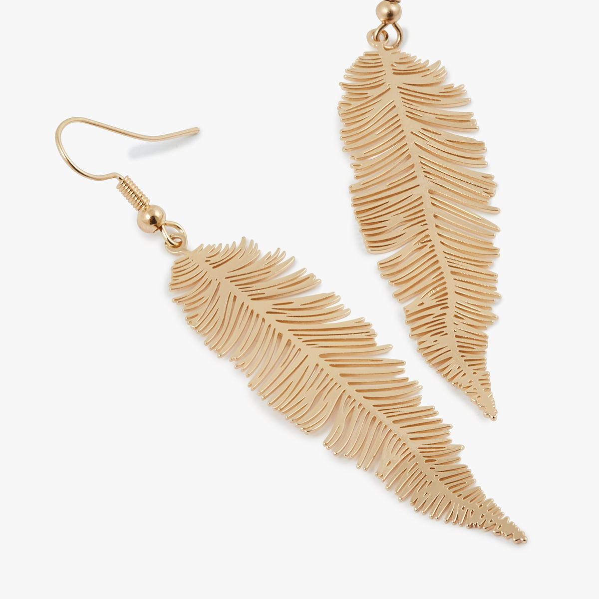 Boucle d'oreille plume filigrane