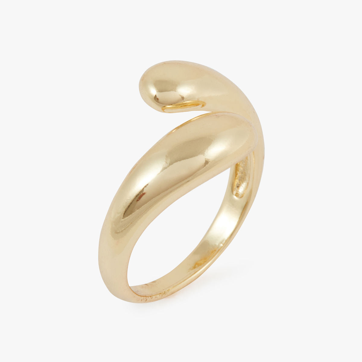 Bague entrelacée en acier inoxydable