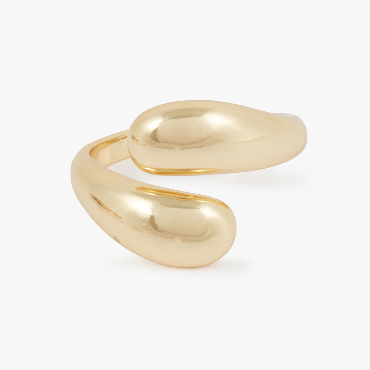 Bague entrelacée en acier inoxydable