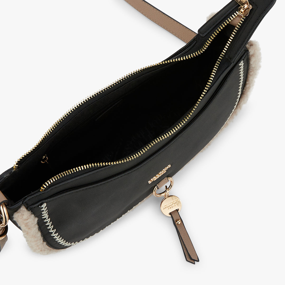 Petit sac bandoulière noir Manduria