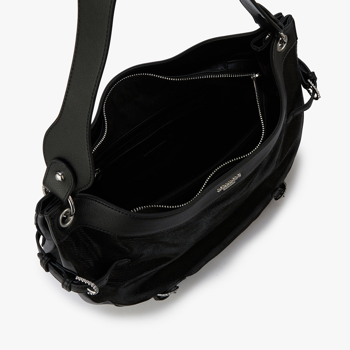 Grand sac hobo noir Mentana