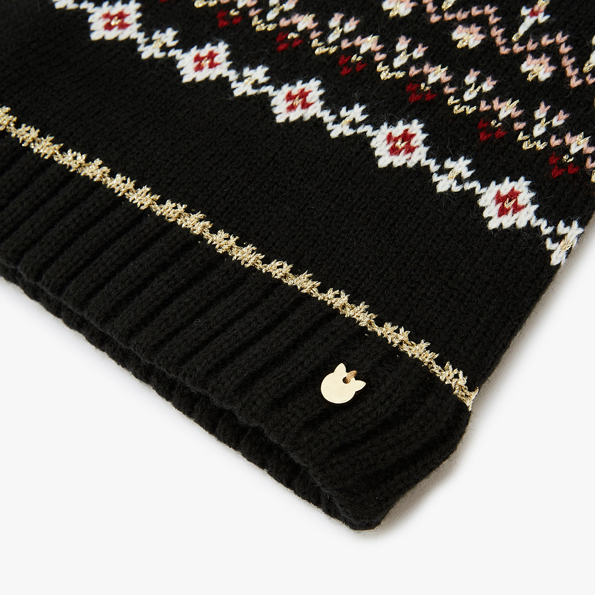 Snood noir et doré Mapol