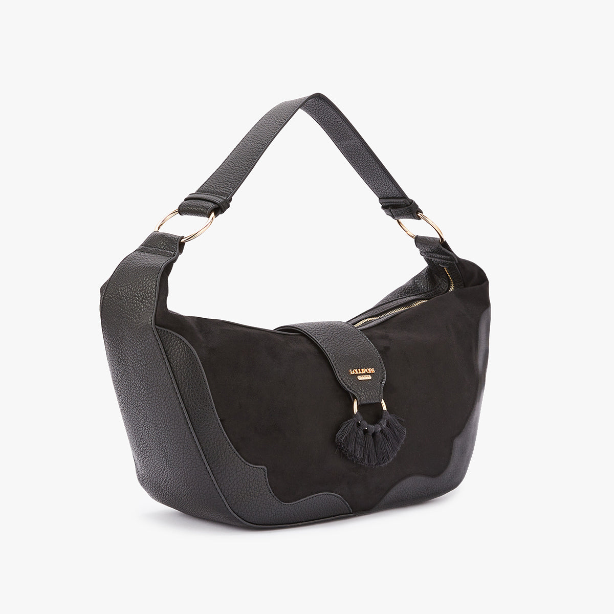 Sac hobo noir Maddaloni