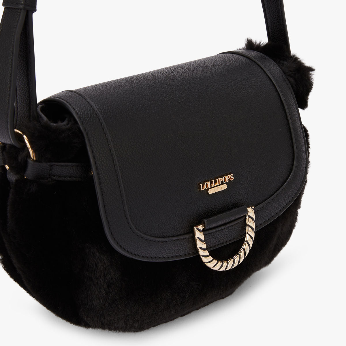 Petit sac bandoulière noir Montebelluna