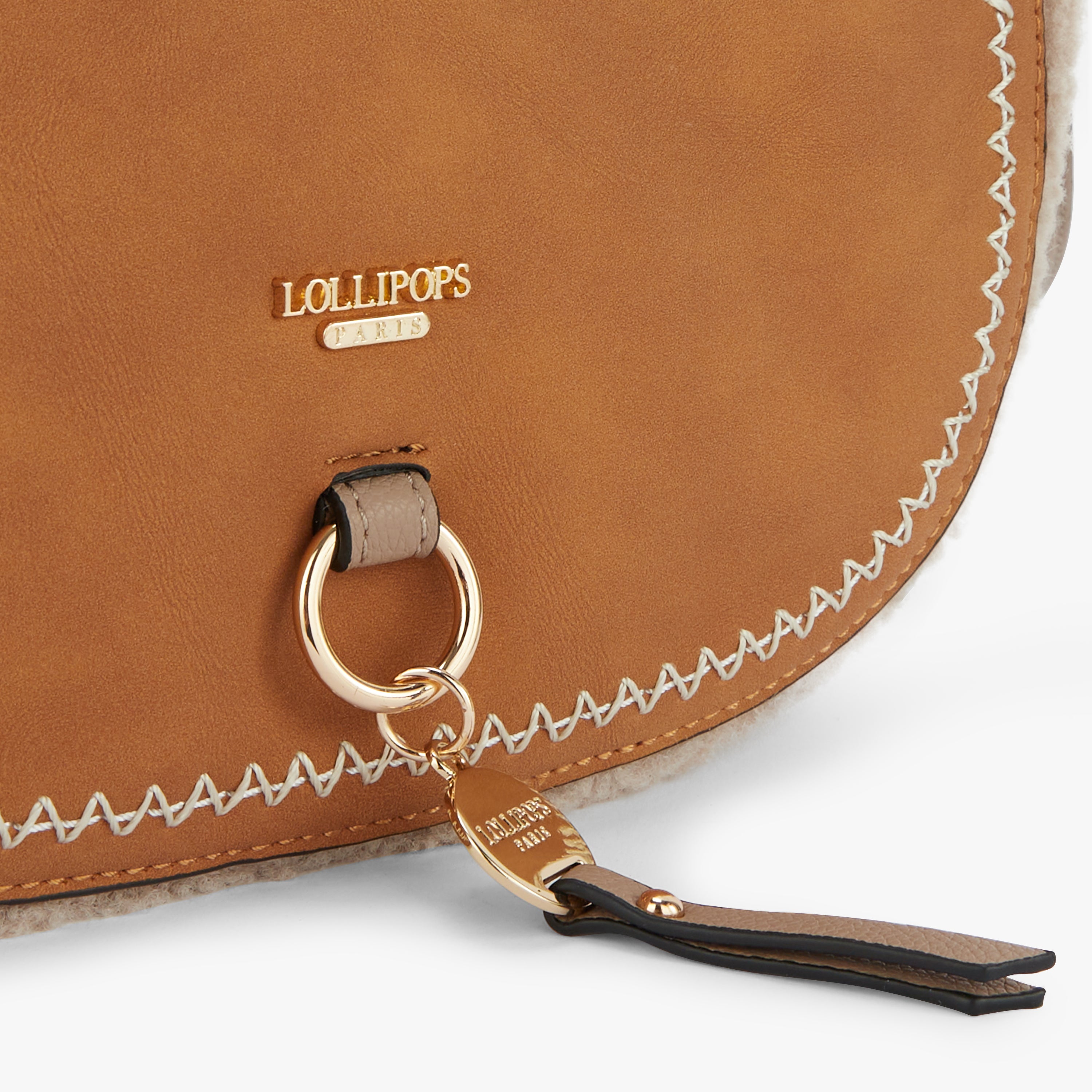 Petit sac bandoulière beige Manduria