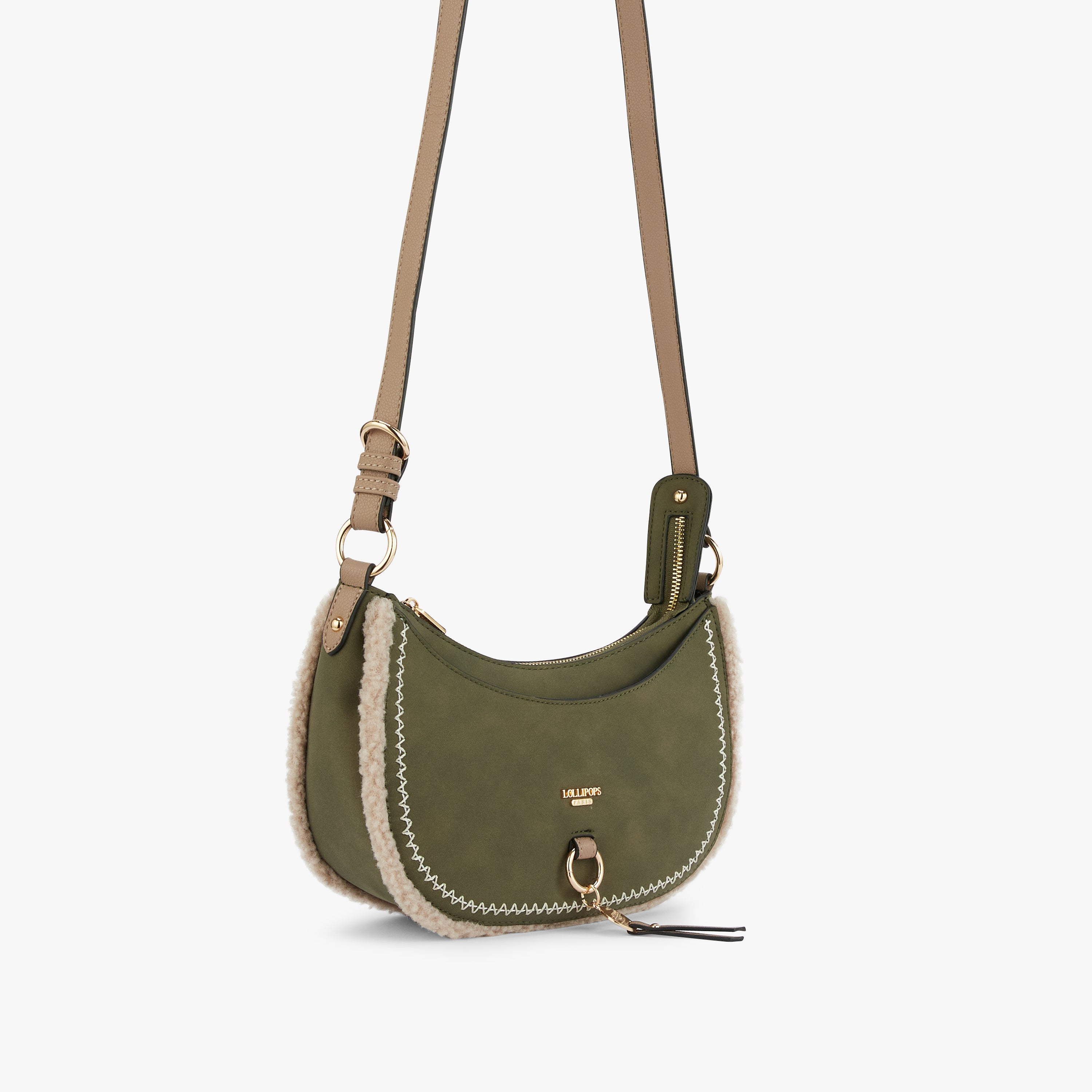 Petit sac bandoulière kaki Manduria