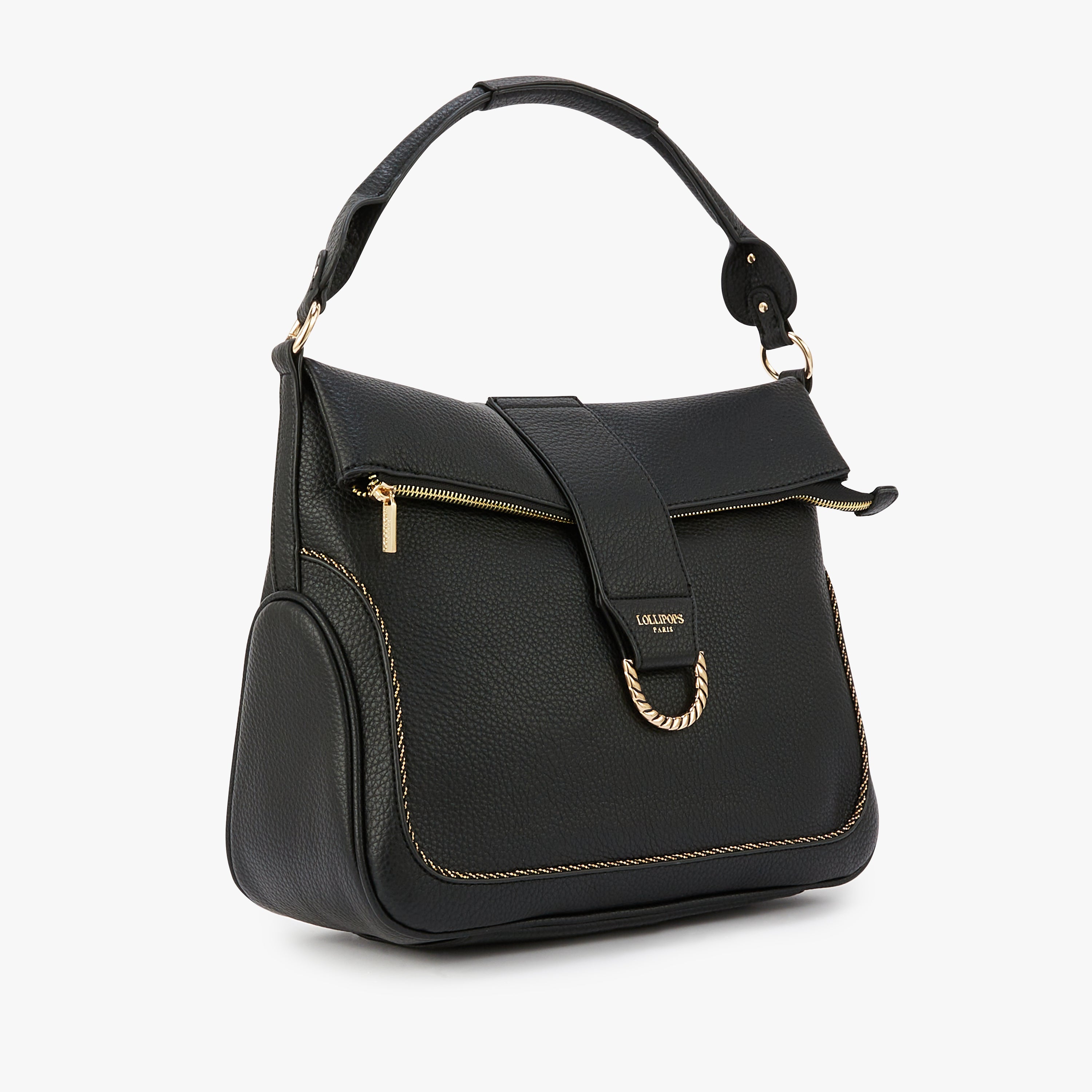 Sac hobo noir Maroco