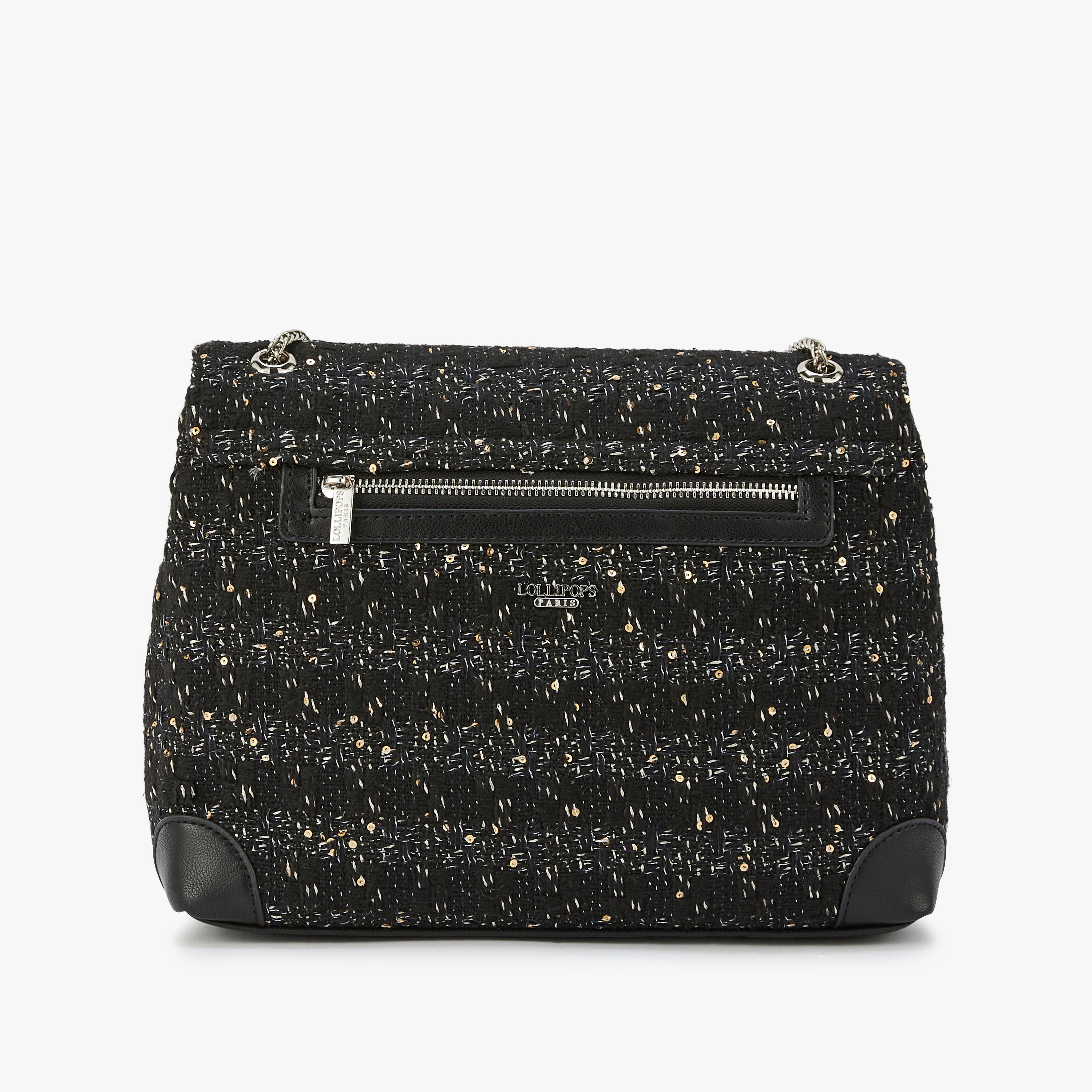 Grand sac bandoulière noir Modugno