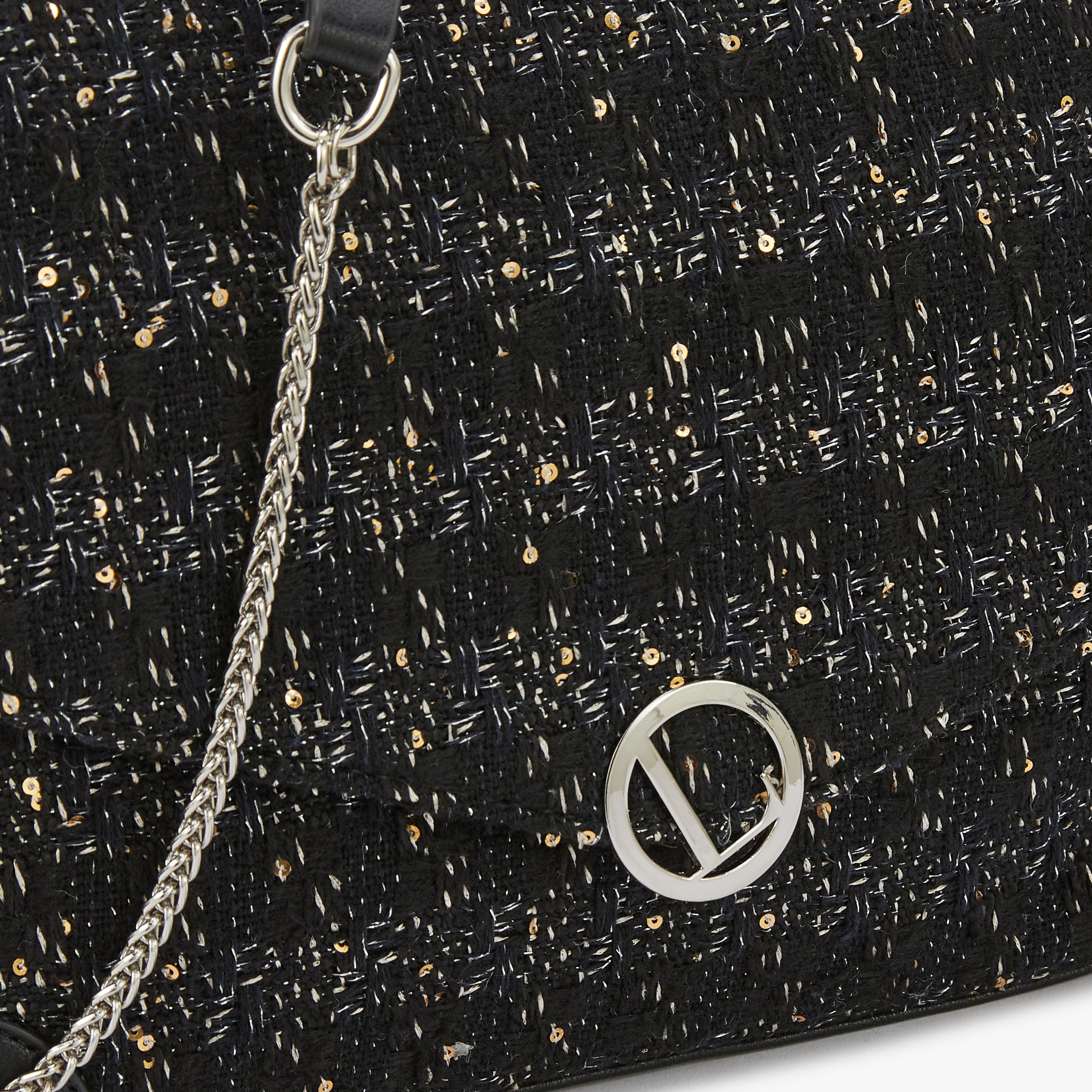 Grand sac bandoulière noir Modugno