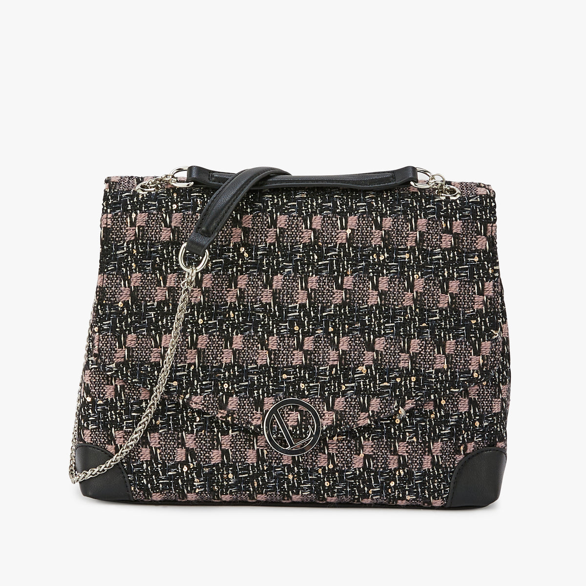 Grand sac bandoulière rose Modugno