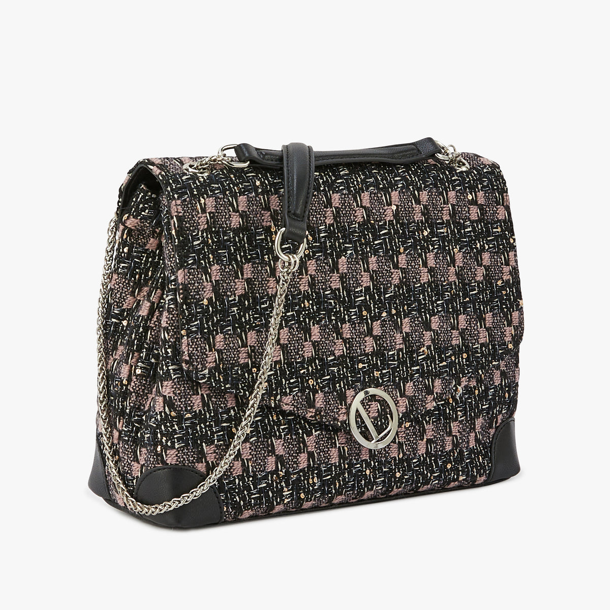 Grand sac bandoulière rose Modugno