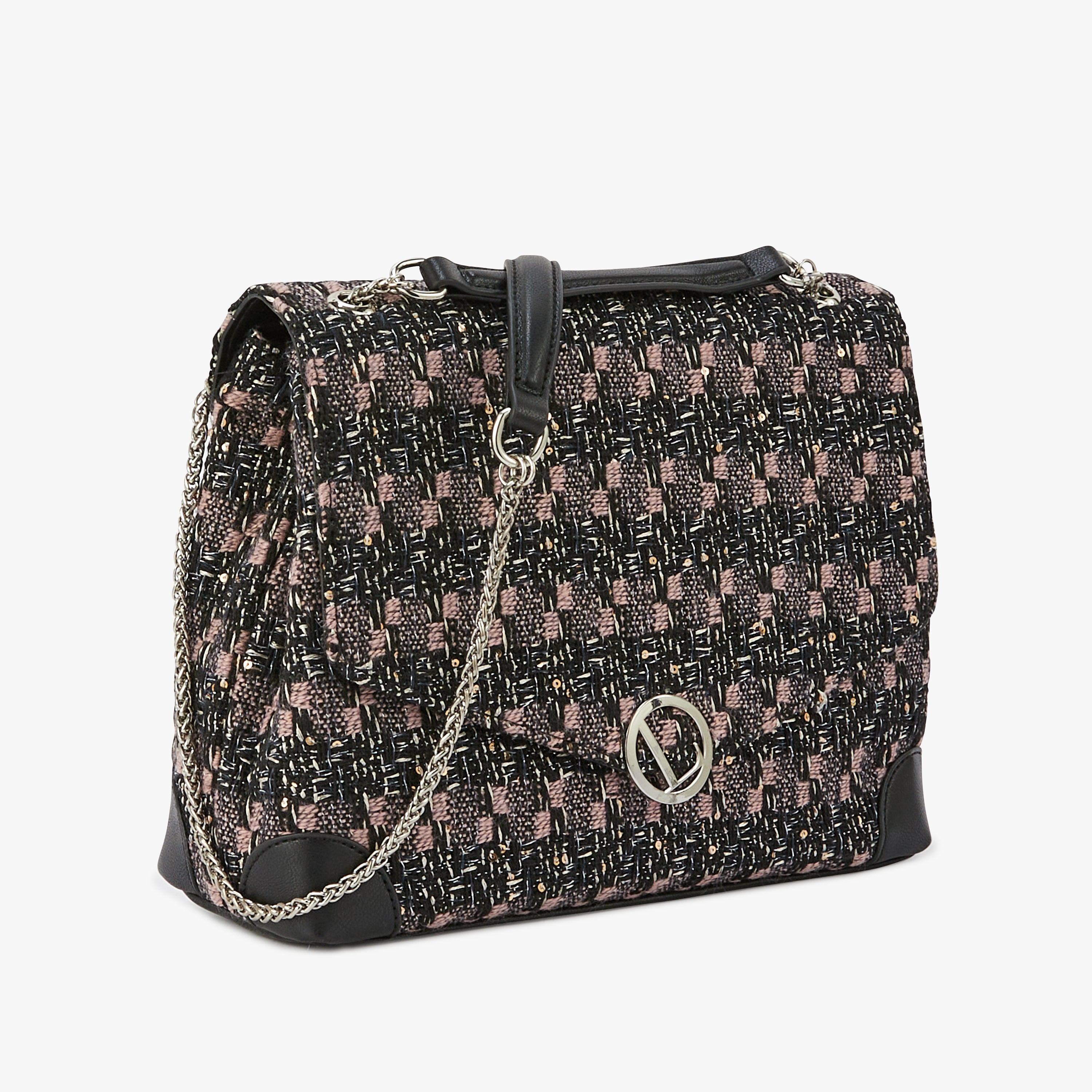 Grand sac bandoulière rose Modugno