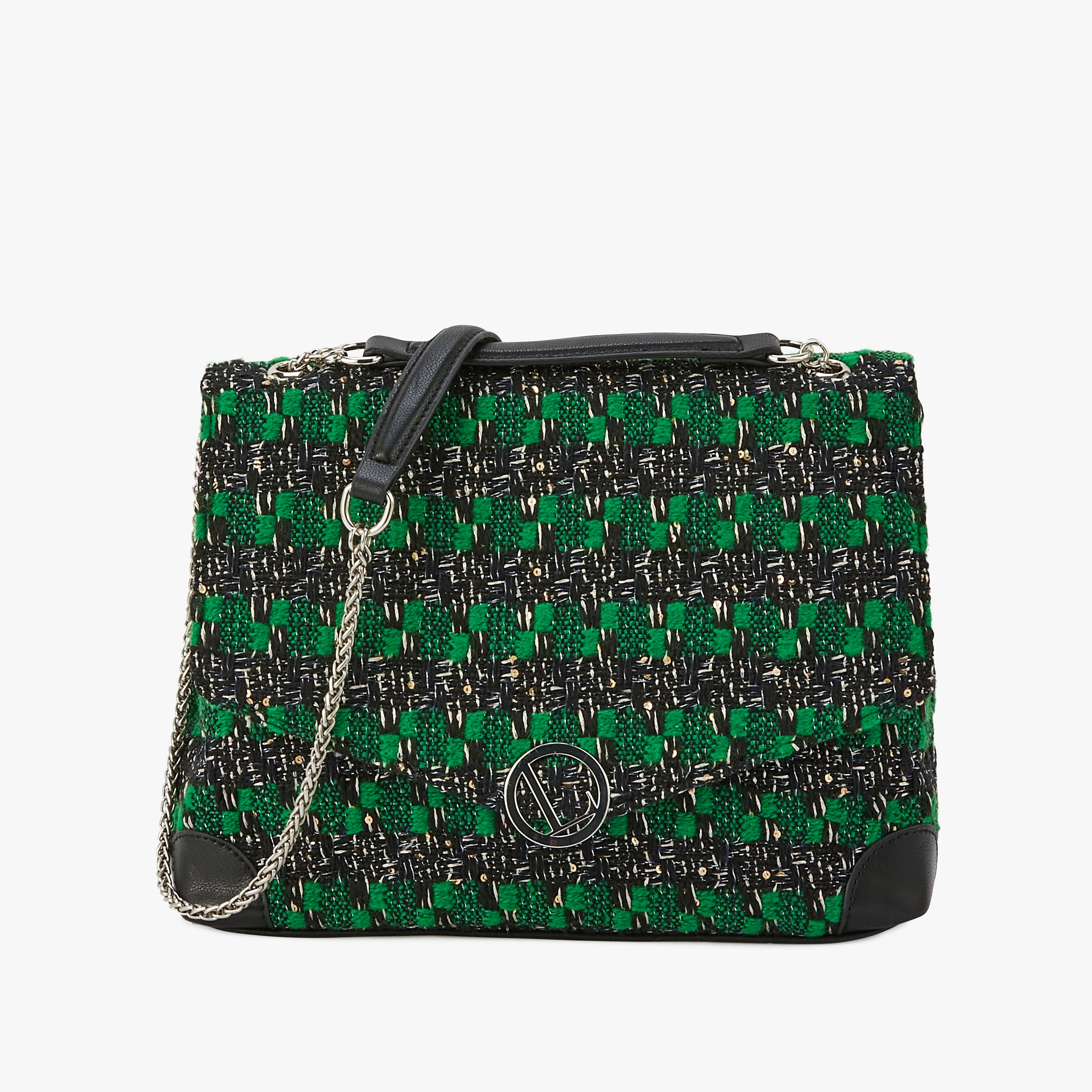 Grand sac bandoulière vert Modugno