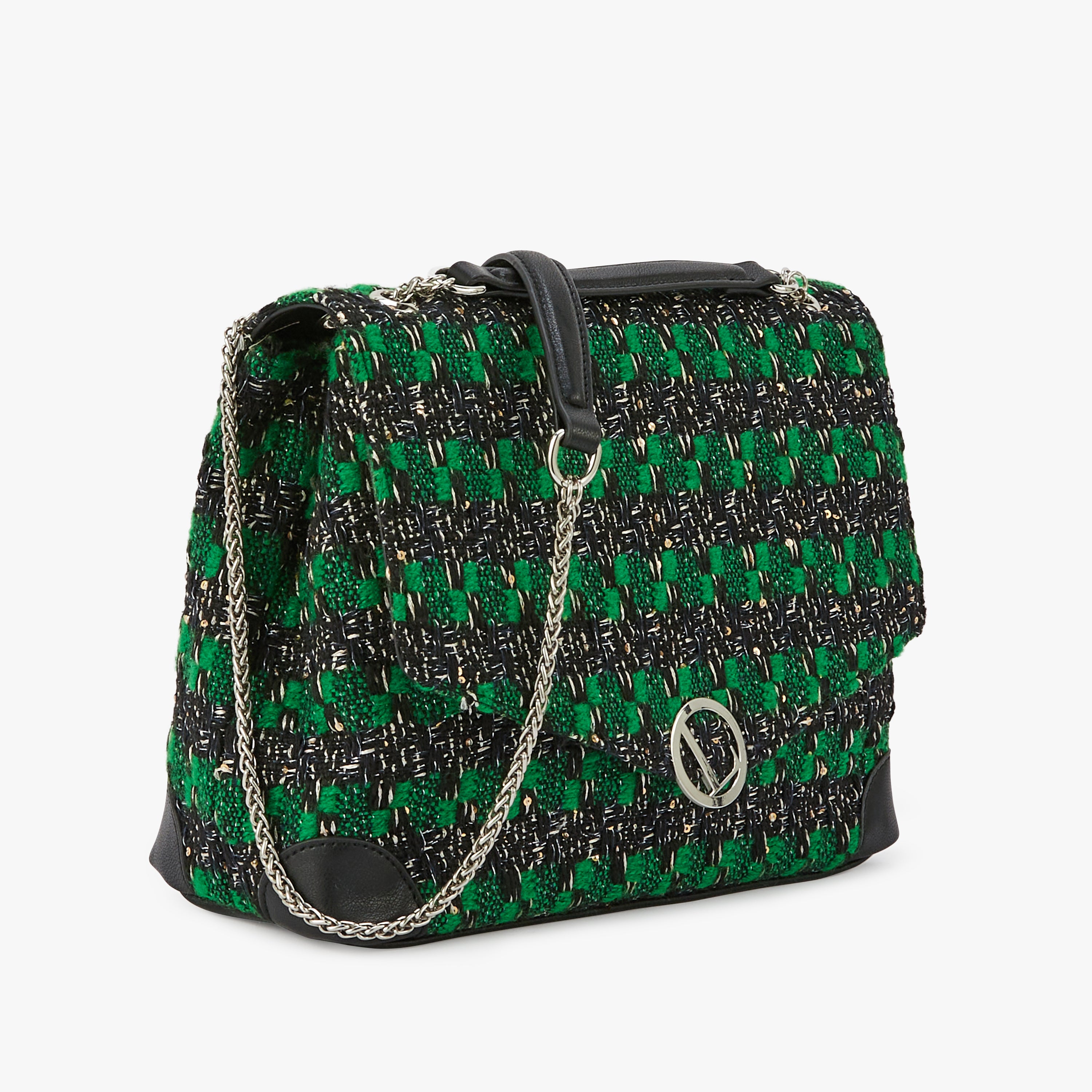 Grand sac bandoulière vert Modugno