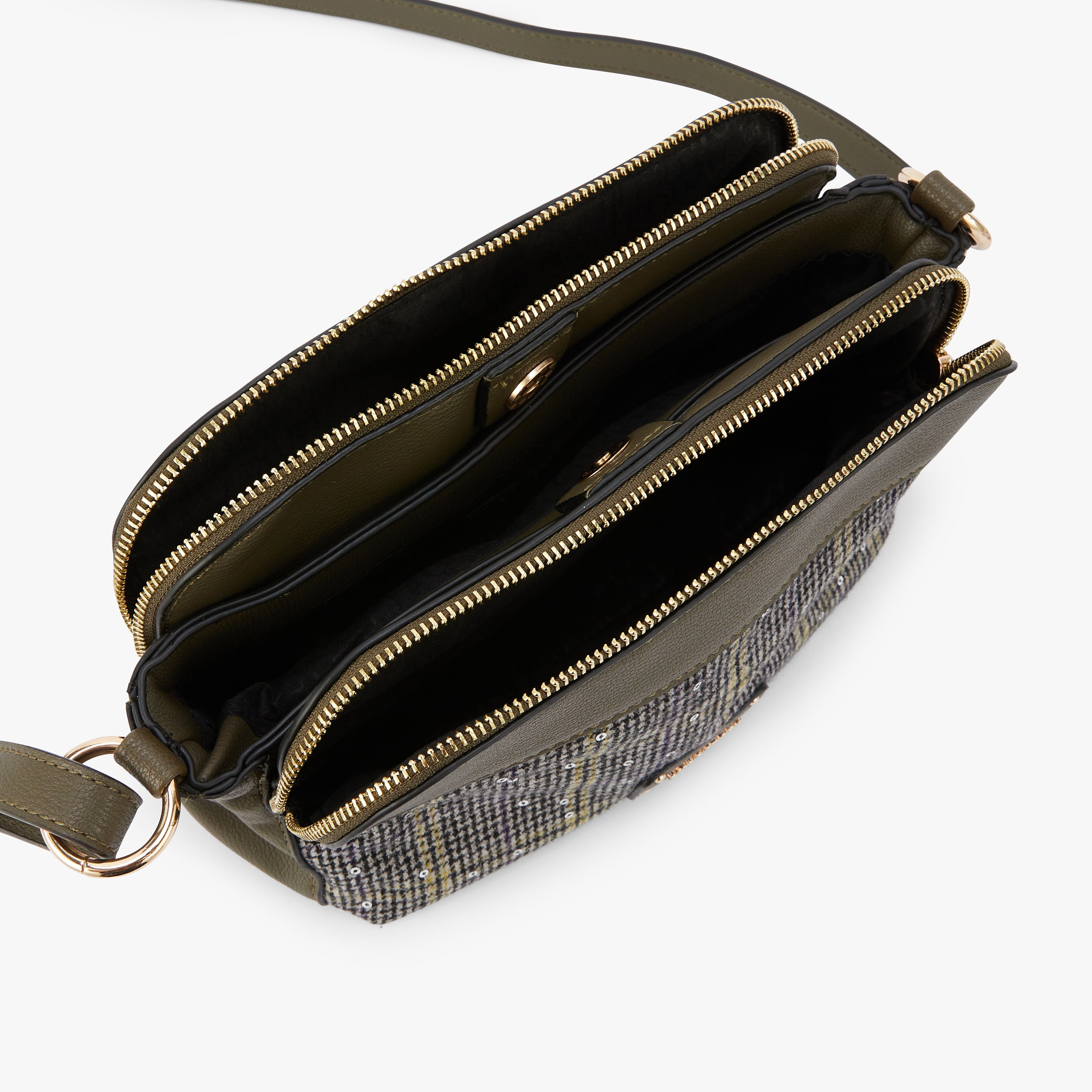 Sac bandoulière kaki Moncale