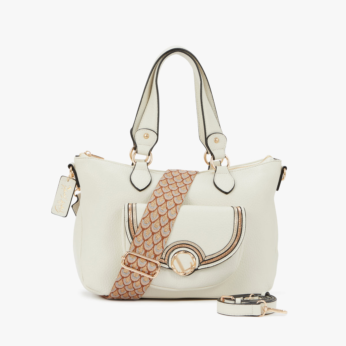 Grand sac shopper blanc Nureci