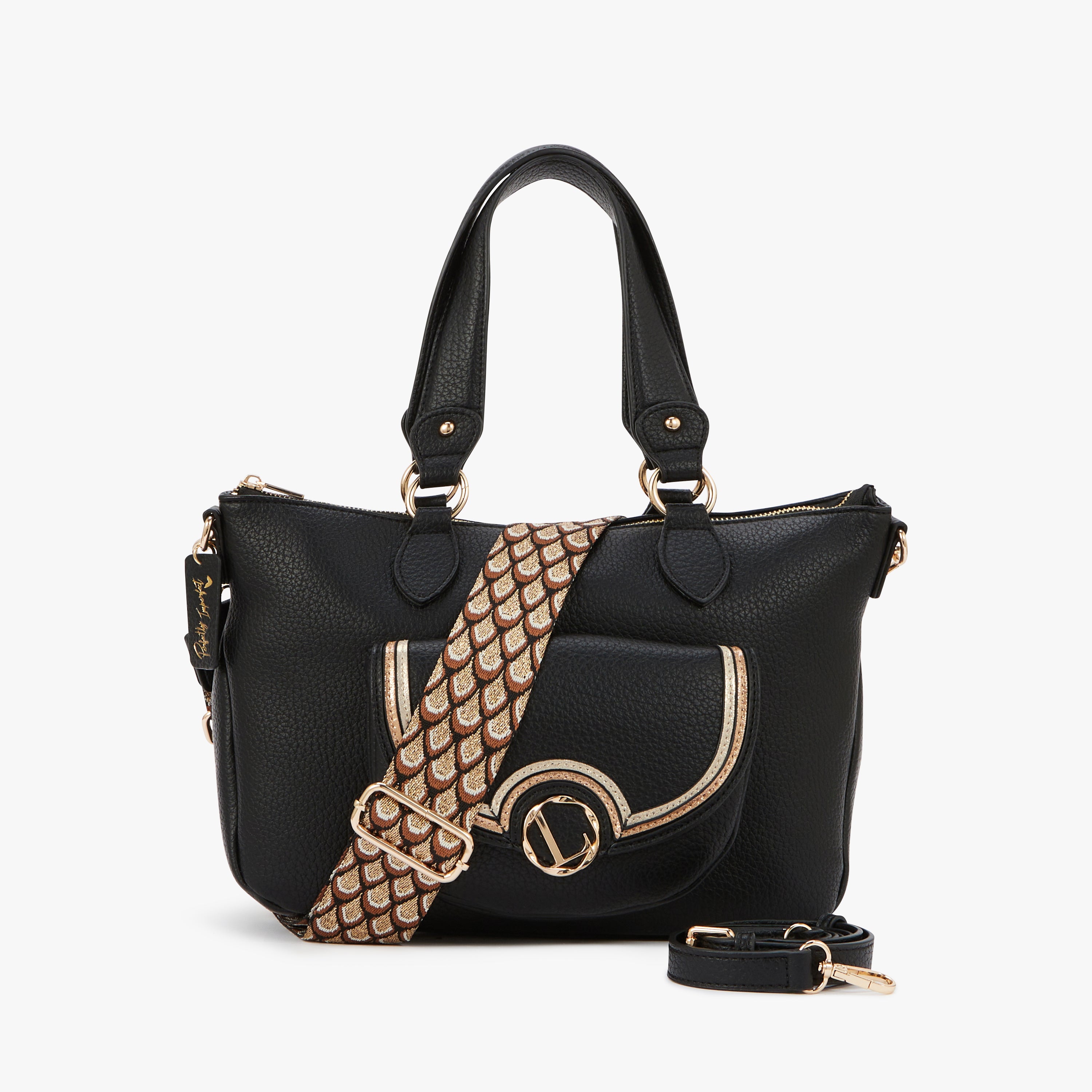 Grand sac shopper noir Nureci