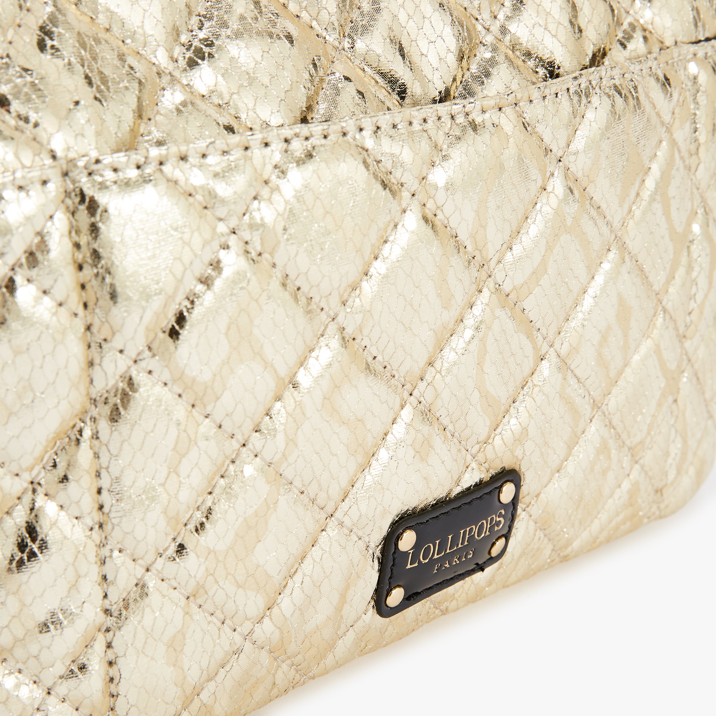 Trousse de maquillage dore Neolia