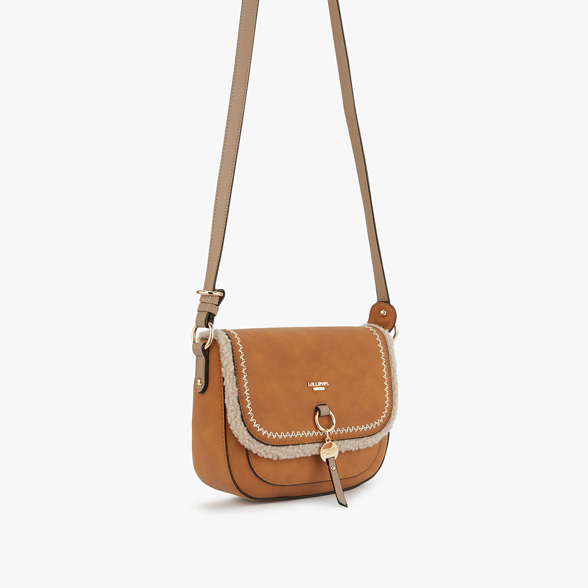 Sac bandoulière beige Manduria