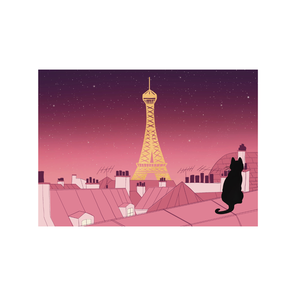 Carte de voeux Tour Eiffel