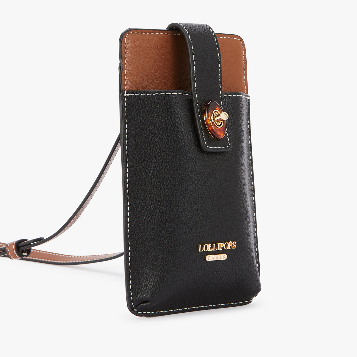 Pochette de téléphone noir Nesso