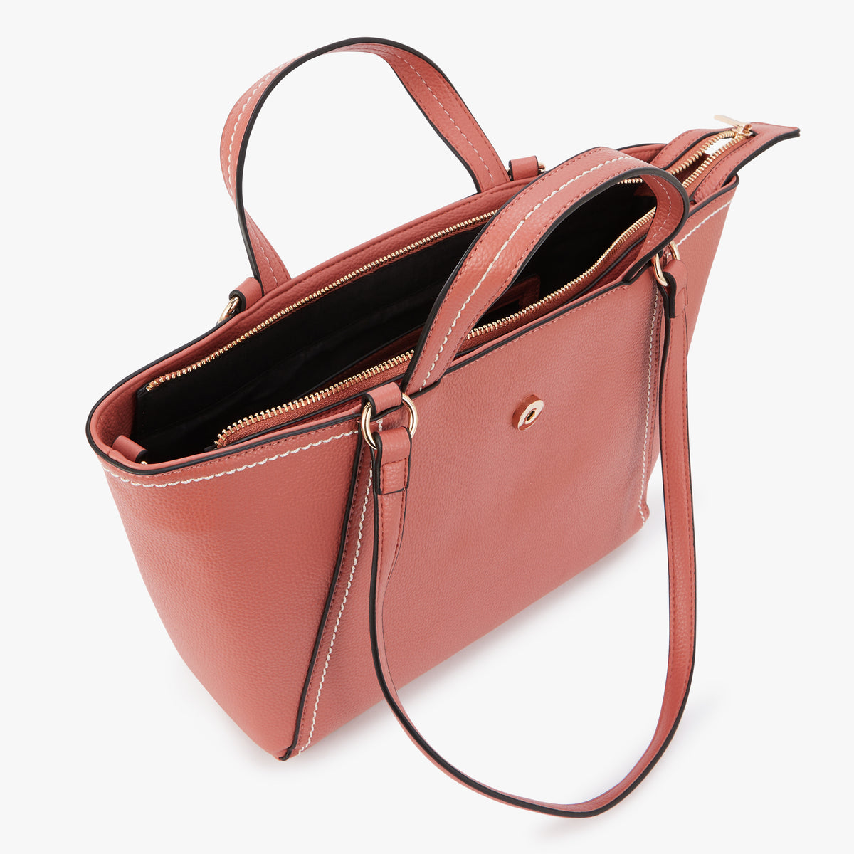 Sac shopper brique Nicolosi