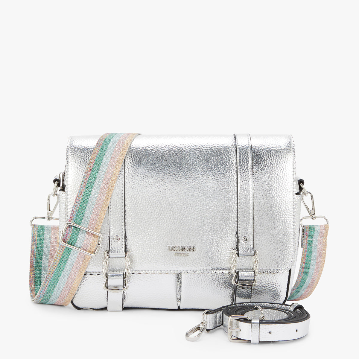 Grand sac porté épaule argent Nuoro