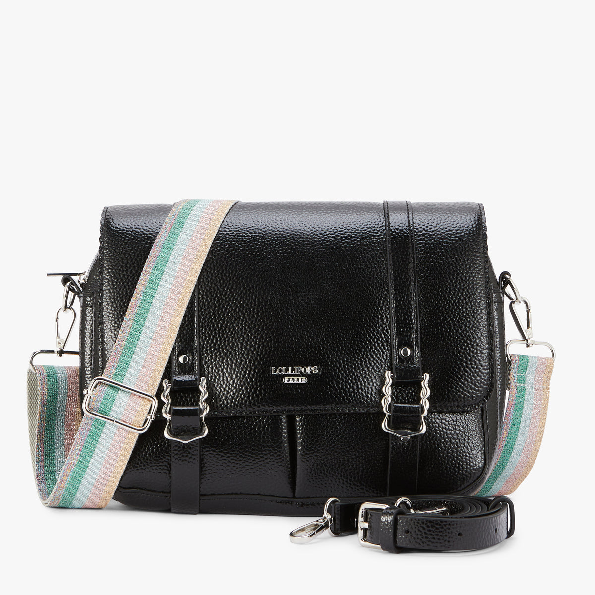 Grand sac porté épaule noir Nuoro