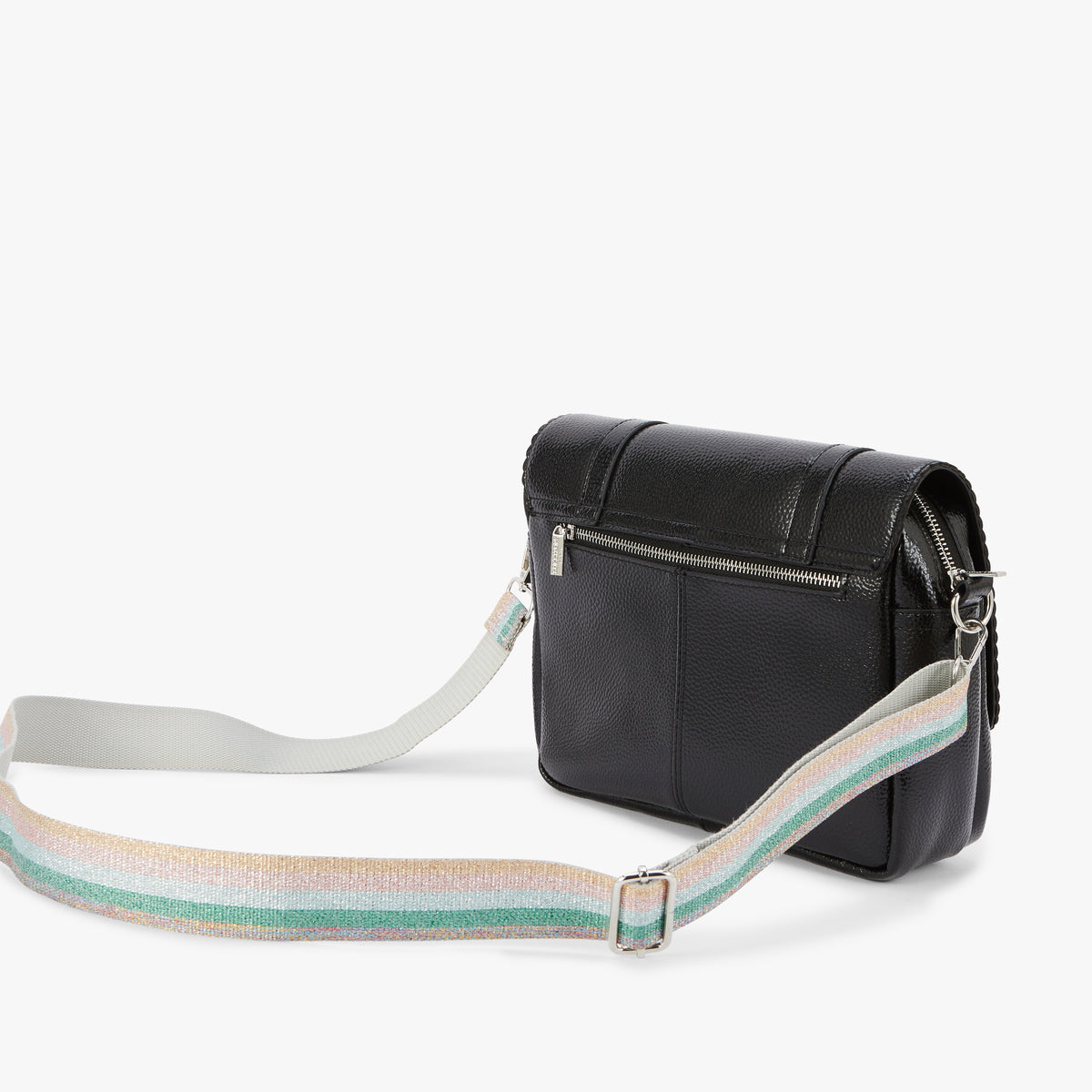 Grand sac porté épaule noir Nuoro