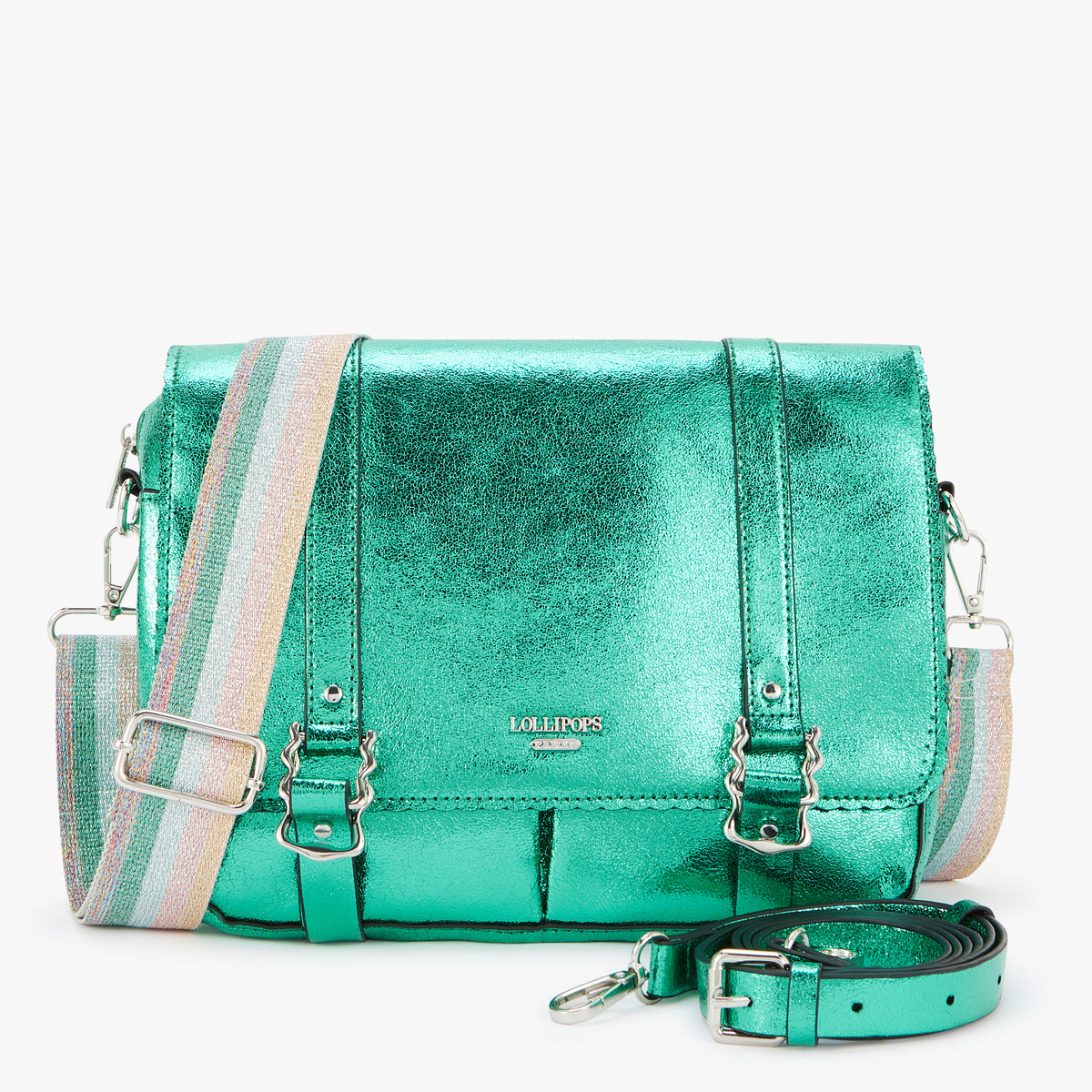 Grand sac porté épaule vert Nuoro