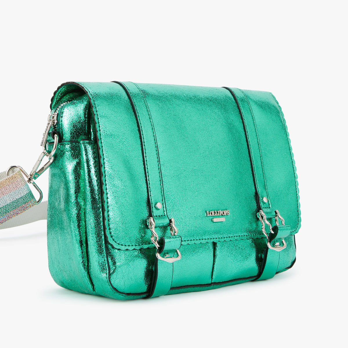 Grand sac porté épaule vert Nuoro