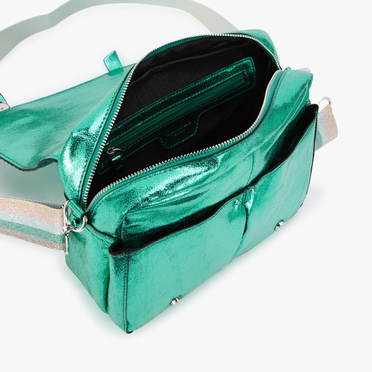 Grand sac porté épaule vert Nuoro