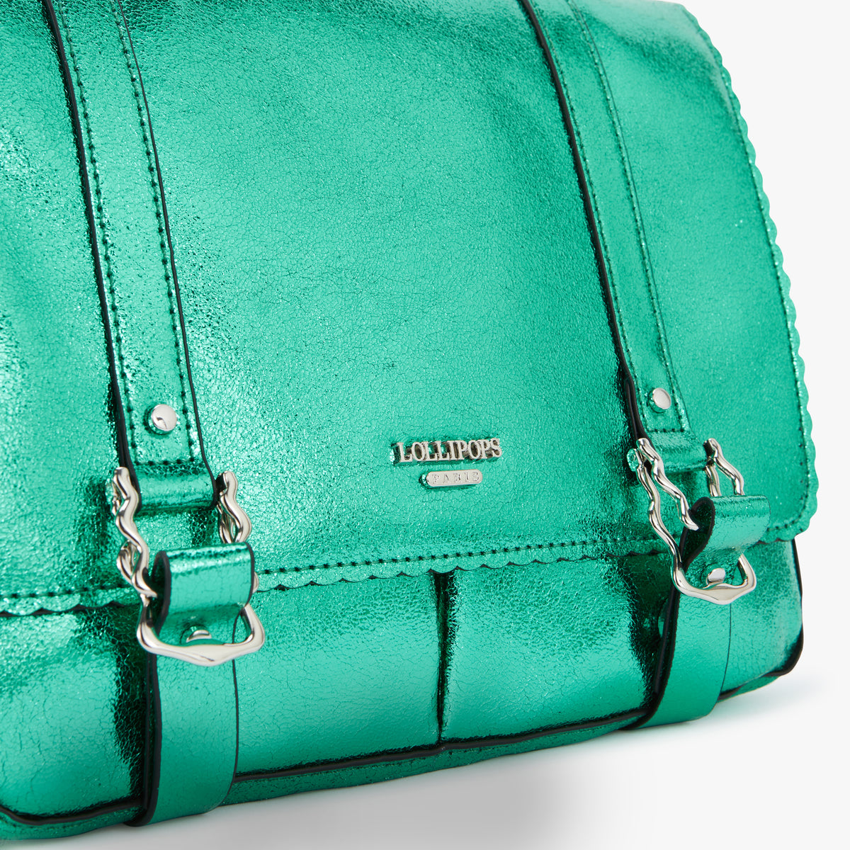 Grand sac porté épaule vert Nuoro