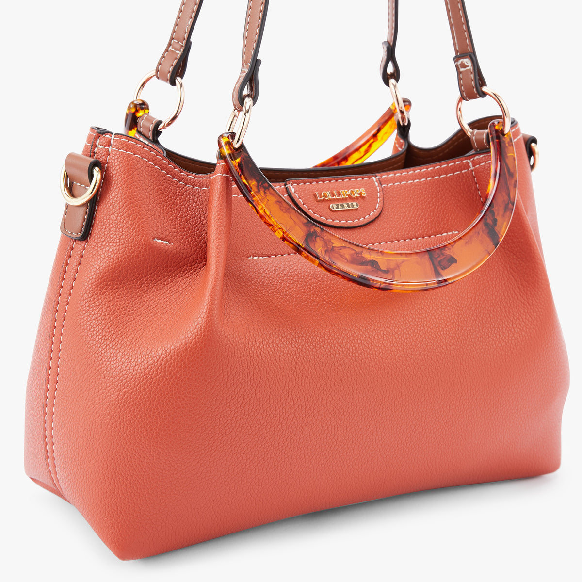 Sac shopper brique Nesso