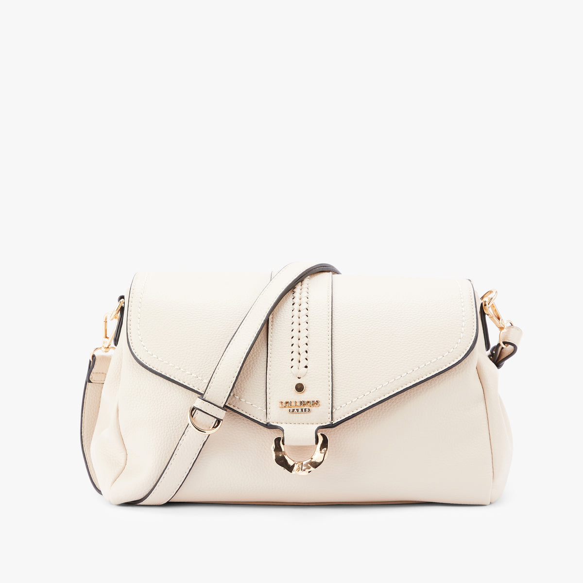 Grand sac porté épaule beige Nicolosi