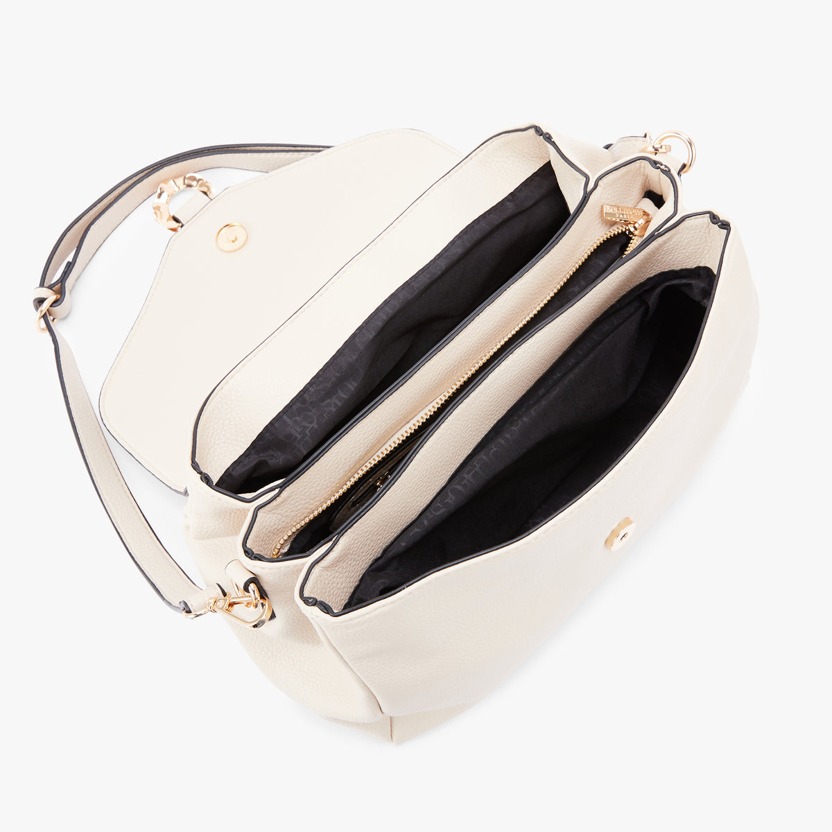 Grand sac porté épaule beige Nicolosi